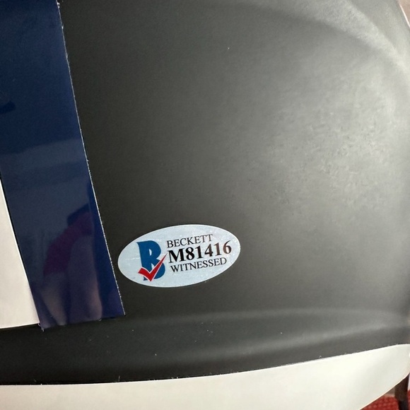 Troy Aikman Autographed Signed Dallas Cowboys Eclipse Black Replica Helmet - Picture 8 of 11